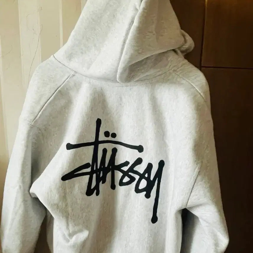 [BUNJANG] Stussy Basic Hoodie Gray S / 스투시 베이직 후드집업 그레이 s