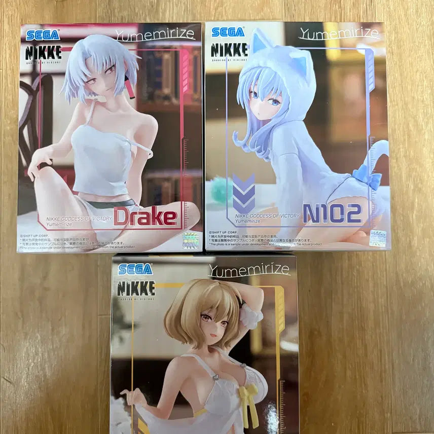 [BUNJANG] Unsealed Authentic Nikke Yumemiraiz Figure Set (Anis, N102, Drake) / 미개봉 정품) 니케 유메미라이즈 피규어 (아니스, N102, 드레이크)