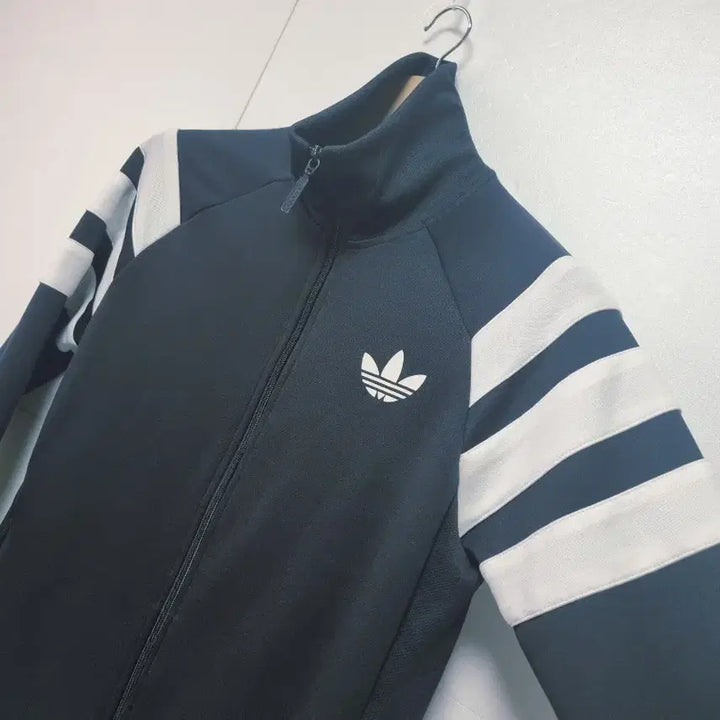 [BUNJANG] Adidas Trefoil Track Top Jacket / 남성 레어 아디다스 불꽃 트레포일 검정 블랙 트랙탑 져지 저지 트레이닝복