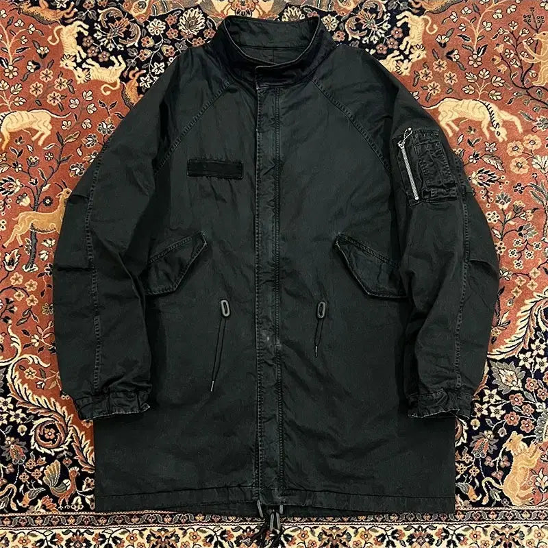 [BUNJANG] Blackout Fishtail Jacket / [2xl] 블랙아웃 피쉬테일 자켓 블랙