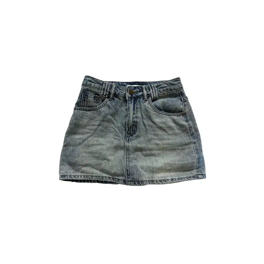 [SOLD OUT] 청치마 미니 스커트 연청 S