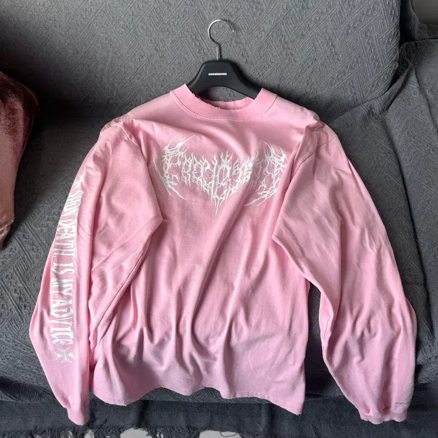 [BUNJANG] Projectgr Metallic Logo Long Sleeve 2 / 프로젝트gr  메탈릭 로고 롱슬리브 2