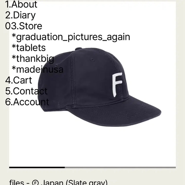 [SOLD OUT] tefstores 테프스토어 / Slate gray / M 사이즈