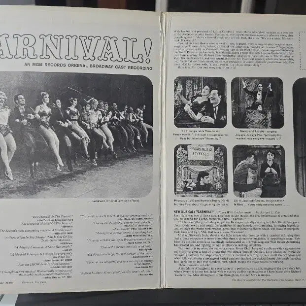 [BUNJANG] Carnival! Original Broadway Cast Recording LP / 카니발 Carnival!_뮤지컬 LP USA