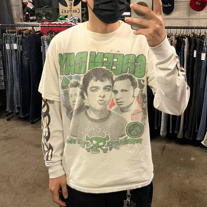 [BUNJANG] Green Day Tour T-shirt / 2002 그린데이 투어 티셔츠 (105)