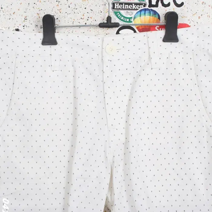 [BUNJANG] Guess Dot White Cotton Shorts WT 34-95 / 남성32 / 게스 도트 화이트 코튼 반바지WT 34-95