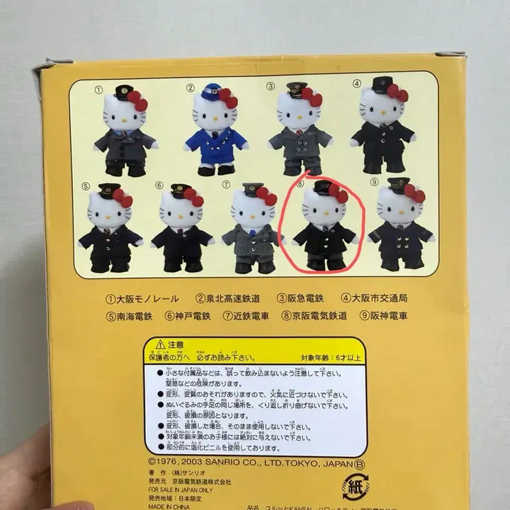 [BUNJANG] Classic Stationmaster Kitty Self-Standing Doll / 고전키티 역무원 키티 자립인형