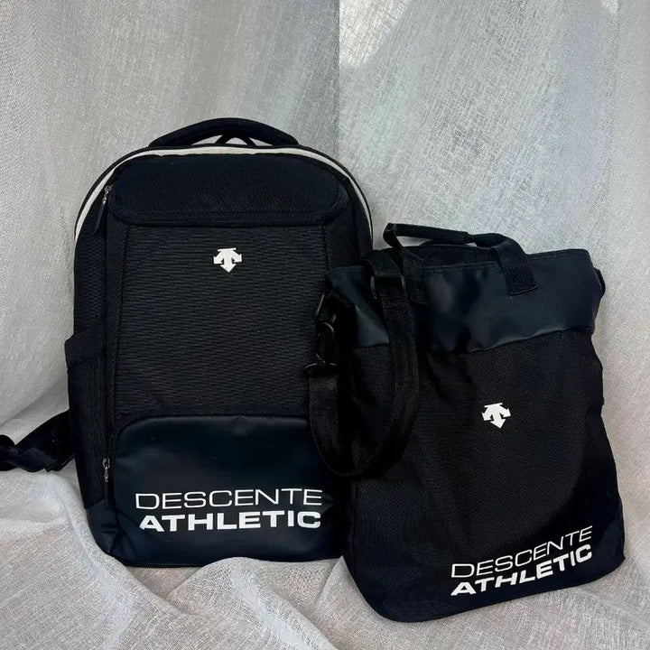 [BUNJANG] Descente Athletic Backpack Set / 데상트 애슬레틱 백팩 + 보조가방(신주머니)세트