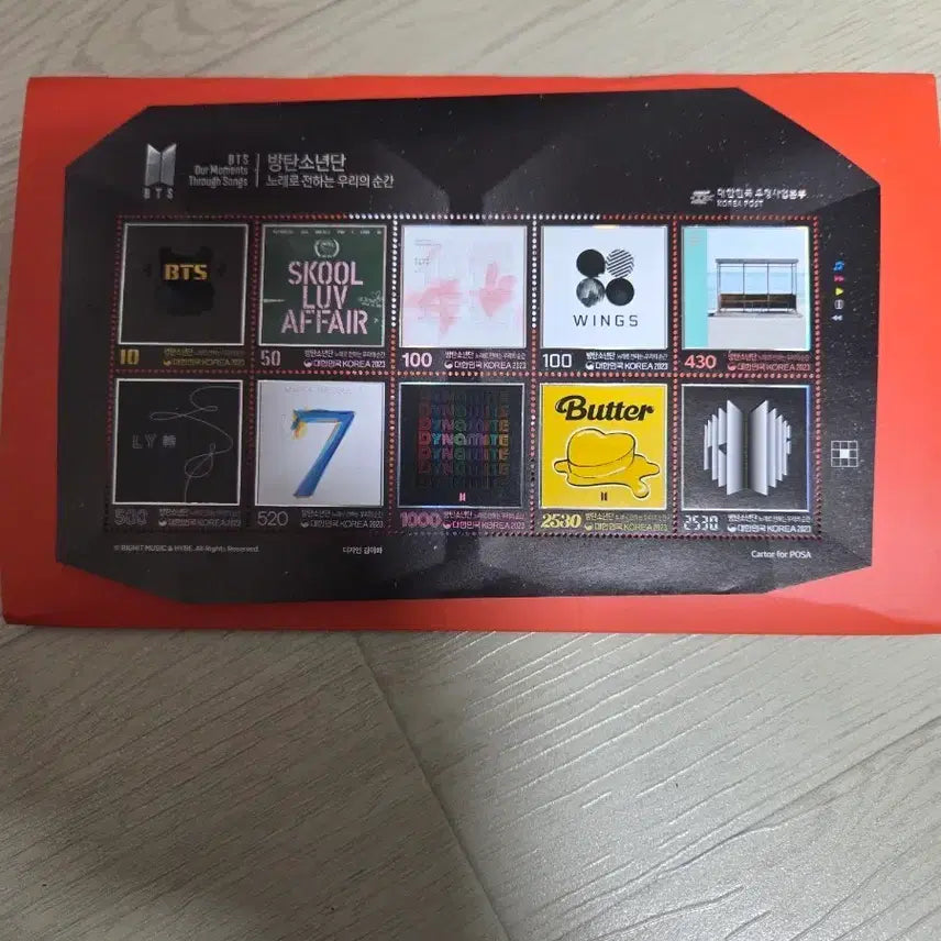 [SOLD OUT] 방탄소년단 우표 앨범 (BTS Stamp Album)2세트
