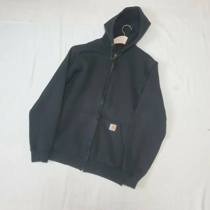[BUNJANG] Carhartt Black Hoodie Zip-up / 칼하트 블랙 후드집업