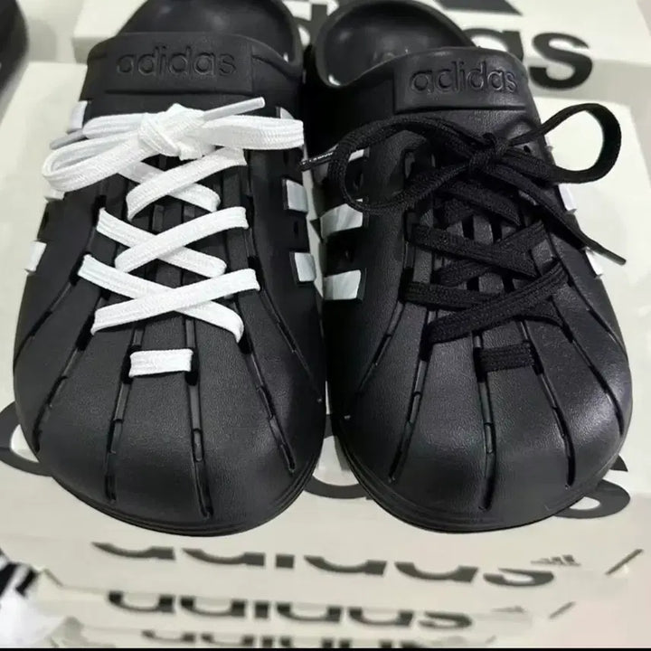 [BUNJANG] Adidas Clog Black 245mm / 아디다스 클로그 검정 245mm(새상품) 박스 x