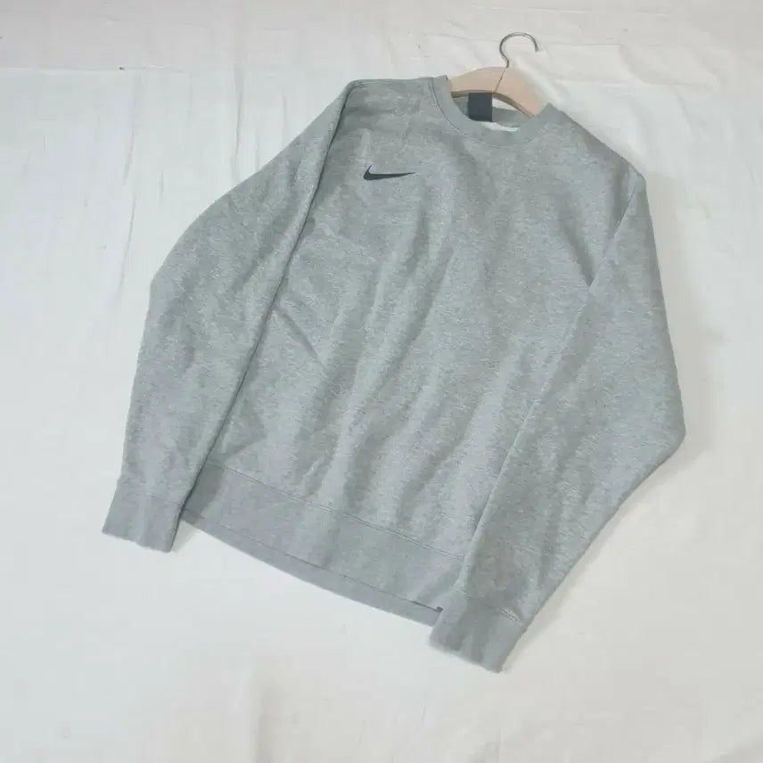 [BUNJANG] Nike Swoosh Sweatshirt Gray / 나이키 스우시 맨투맨 그레이