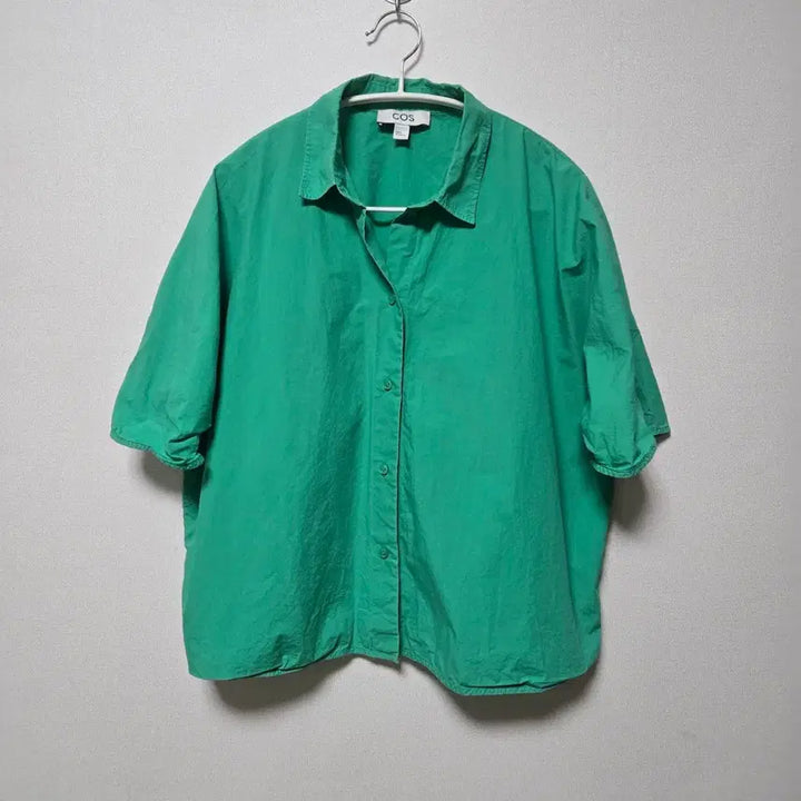 [BUNJANG] COS Cotton Short Sleeve Shirt / 코스 코튼 반팔셔츠/ 여성 셔츠/ 여성 블라우스