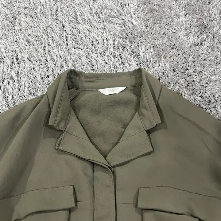 [BUNJANG] TIME (Hansem) Pocket Shirt Dress / 정품 한섬 타임 TIME 포켓 셔츠형 원피스