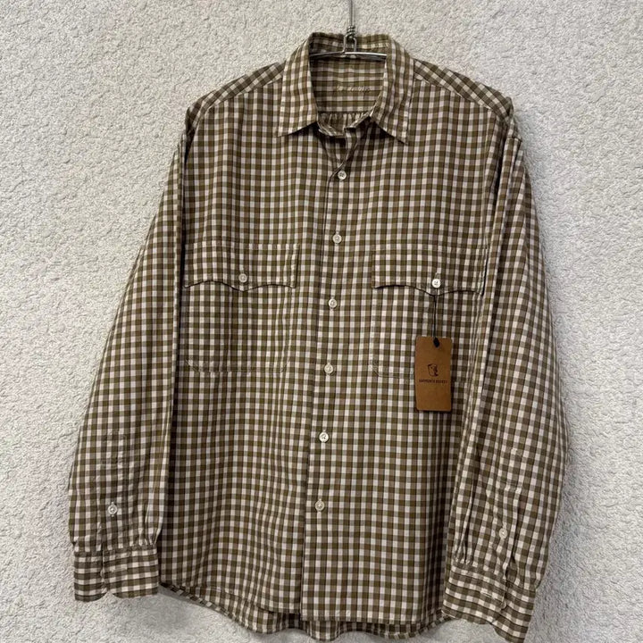 [BUNJANG] Porter Classic Roll-Up Gingham Check Shirt / 포터 클래식 롤업 깅엄 체크 셔츠