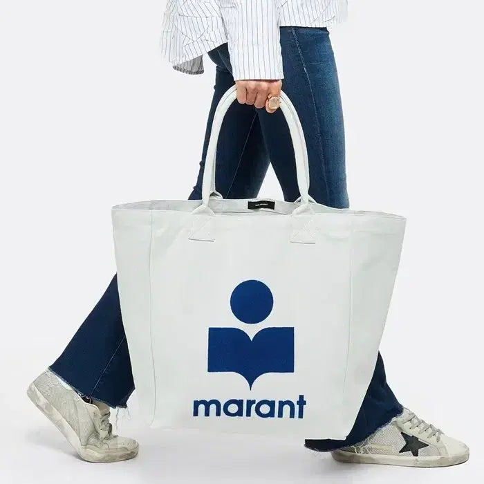 [BUNJANG] 이자벨마랑(Isabel Marant) 옌키 벨루어 로고 쇼퍼백 겸 에코백 / 이자벨마랑(Isabel Marant) 옌키 벨루어 로고 쇼퍼백 겸 에코백