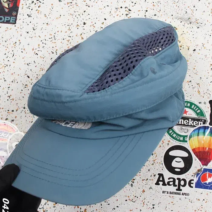 [BUNJANG] The North Face Mesh Cap / 공용F/ 노스페이스 내부 지퍼 매쉬 캡모자 BL
