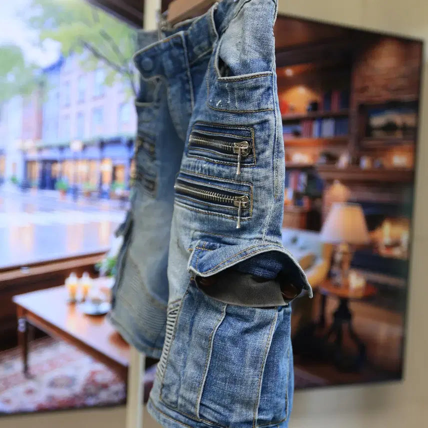 [BUNJANG] Balmain Denim Shorts / 디테일 미쳤다유 지퍼만 봐도 답 나오는 발망