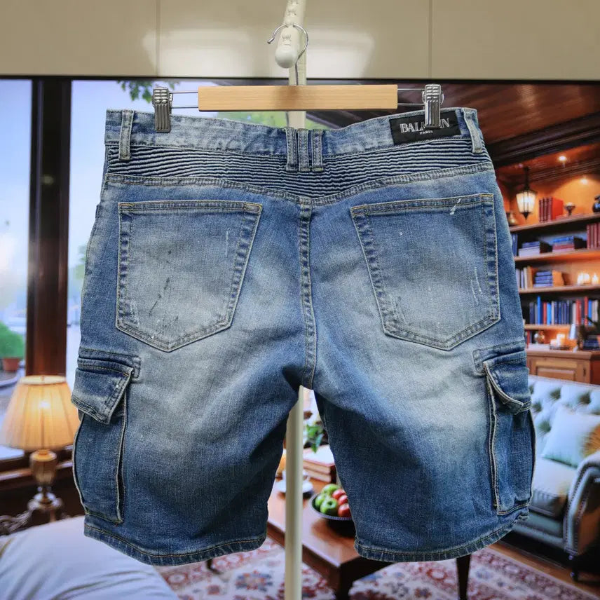 [BUNJANG] Balmain Denim Shorts / 디테일 미쳤다유 지퍼만 봐도 답 나오는 발망