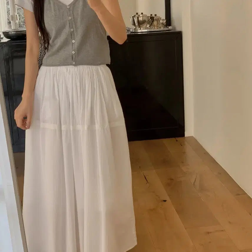 [BUNJANG] Miel Newing Long Skirt / (새상품)미엘 뉴잉 롱스커트