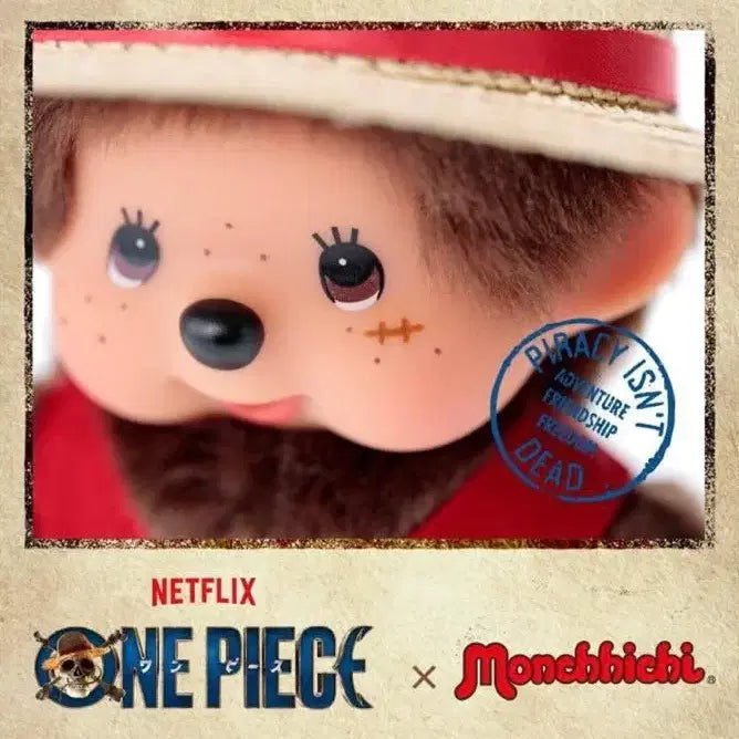 [BUNJANG] Monchhichi x One Piece Monkey D. Luffy Doll (Not a Keychain) / [몬치치 정품/새상품]원피스 X 몬치치 콜라보 루피 인형(키링 아님)