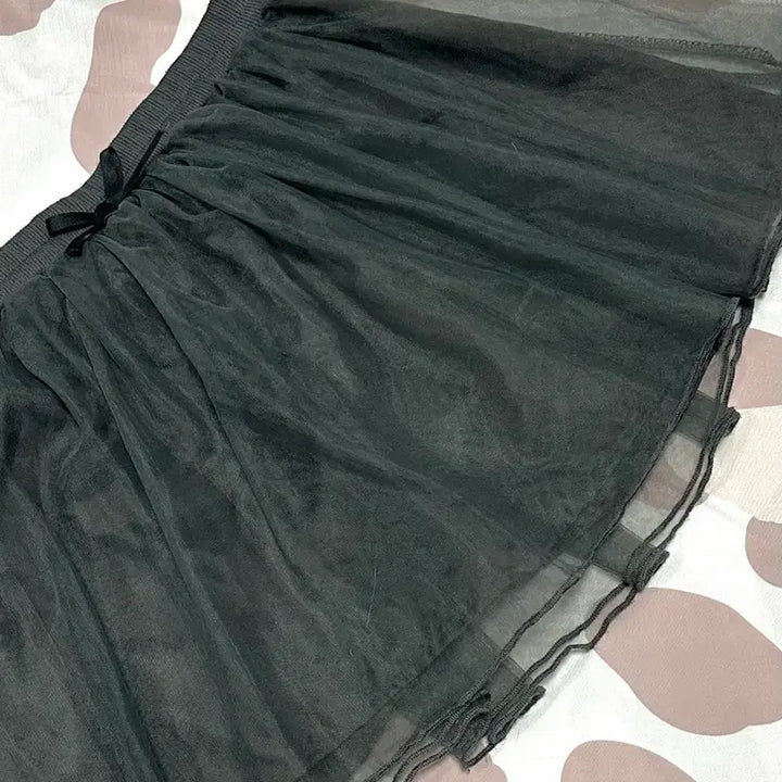 [BUNJANG] Balletcore Grey Mini Tulle Skirt / 러블리 핀터깔 발레코어 그레이 미니 샤스커트