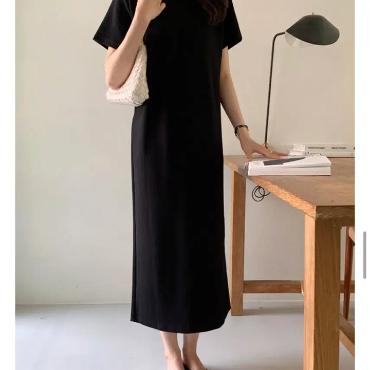 [SOLD OUT] (새상품) 10가트 블랙 반팔 롱 원피스 임부복 임부원피스