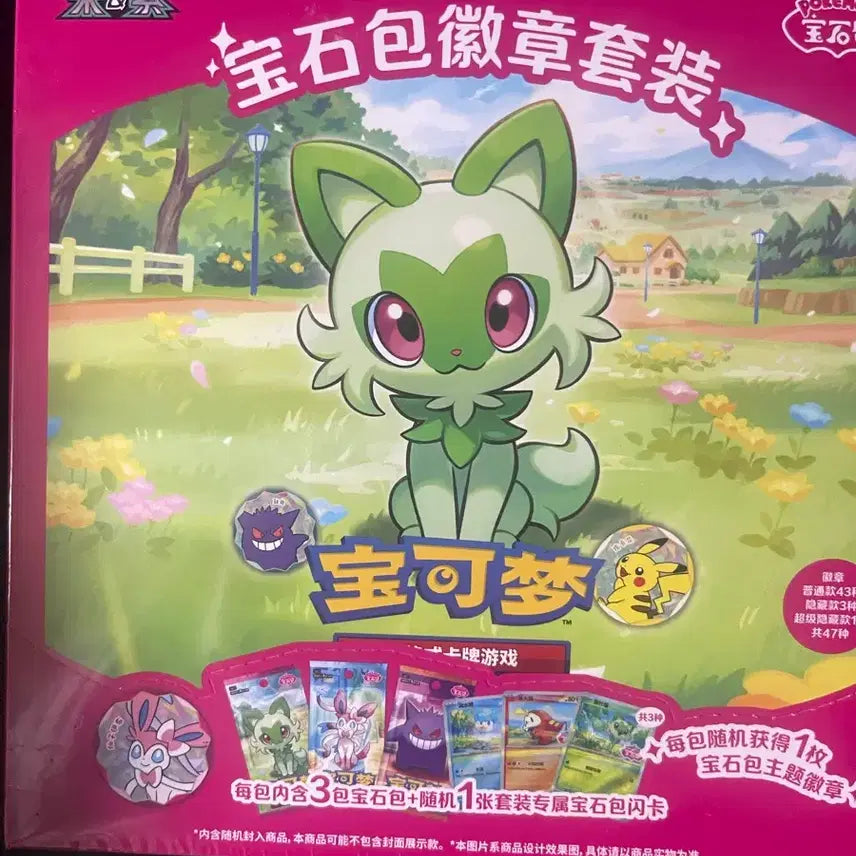 [BUNJANG] Pokemon TCG Chinese Version Jam Pack Badge Set Case / 포켓몬카드 중국판 잼팩 뱃지세트