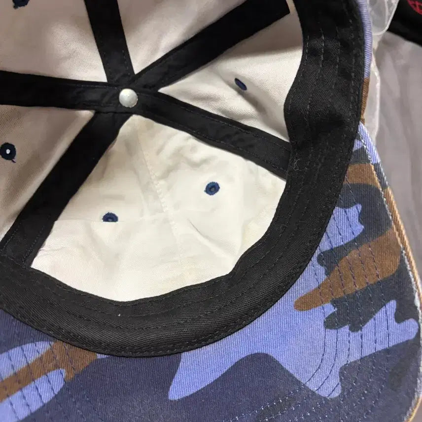 [BUNJANG] Supreme S Logo 6-Panel Cap Blue Camo 25SS / 슈프림 S 로고 6-패널 블루 카모 - 25SS