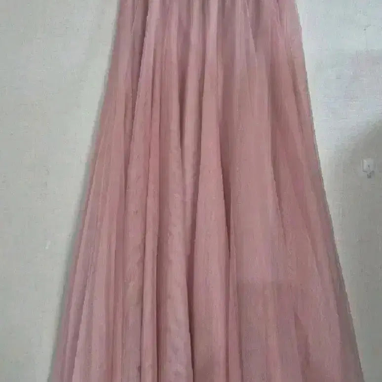 [BUNJANG] Pink Long Tulle Skirt / 핑크 롱 튤 스커트