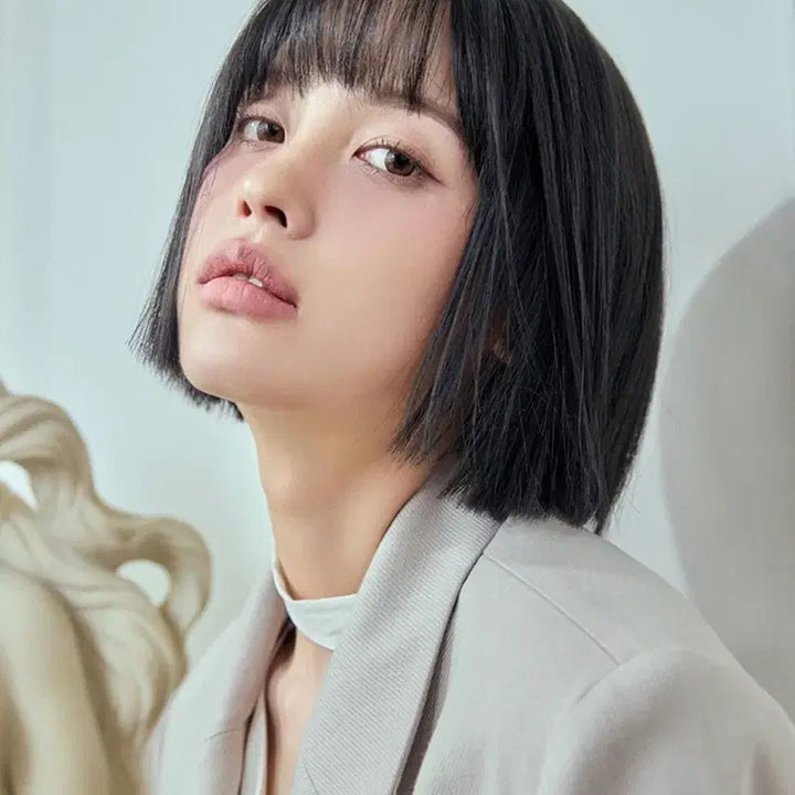 [BUNJANG] PinkAge Tassel Cut Full Wig Short Bob / 핑크에이지 태슬컷 통가발 단발 똑단발