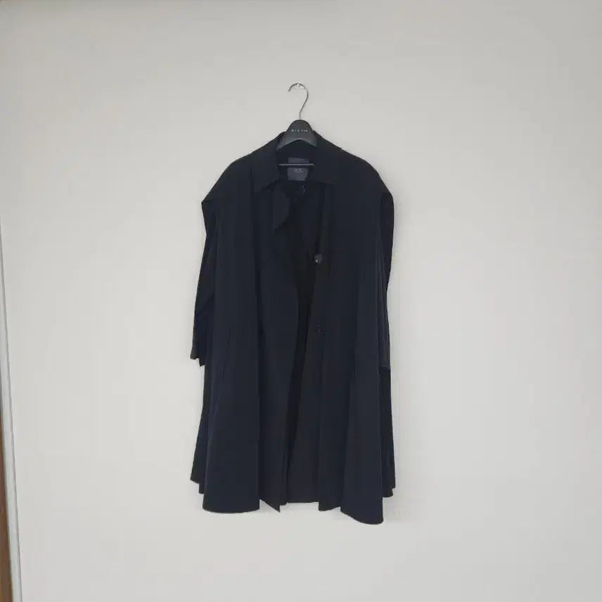 [BUNJANG] Moe Wide Half-Length Trench Coat / moe 와이드 하프블랙  트렌치코트