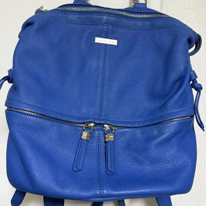 [SOLD OUT] PATRICE BREAL 블루 가죽 백팩(상태 좋음)