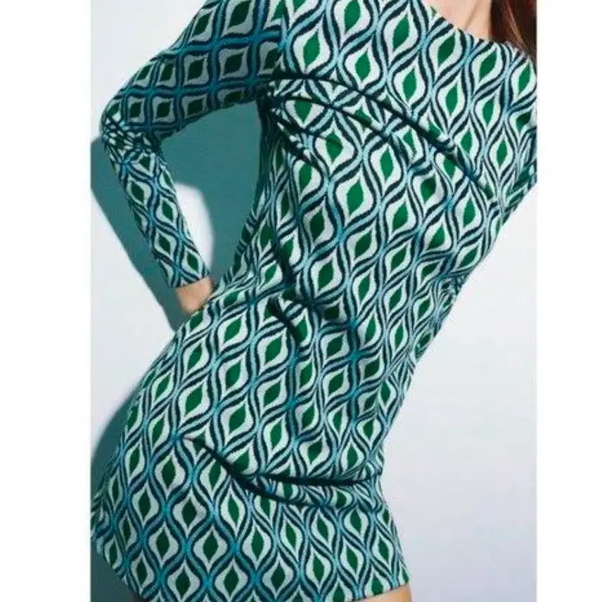 [BUNJANG] ZARA Jacquard Geometric Pattern Mini Dress / ZARA 자라 자카드 기하학 명품패턴 미니 원피스 M