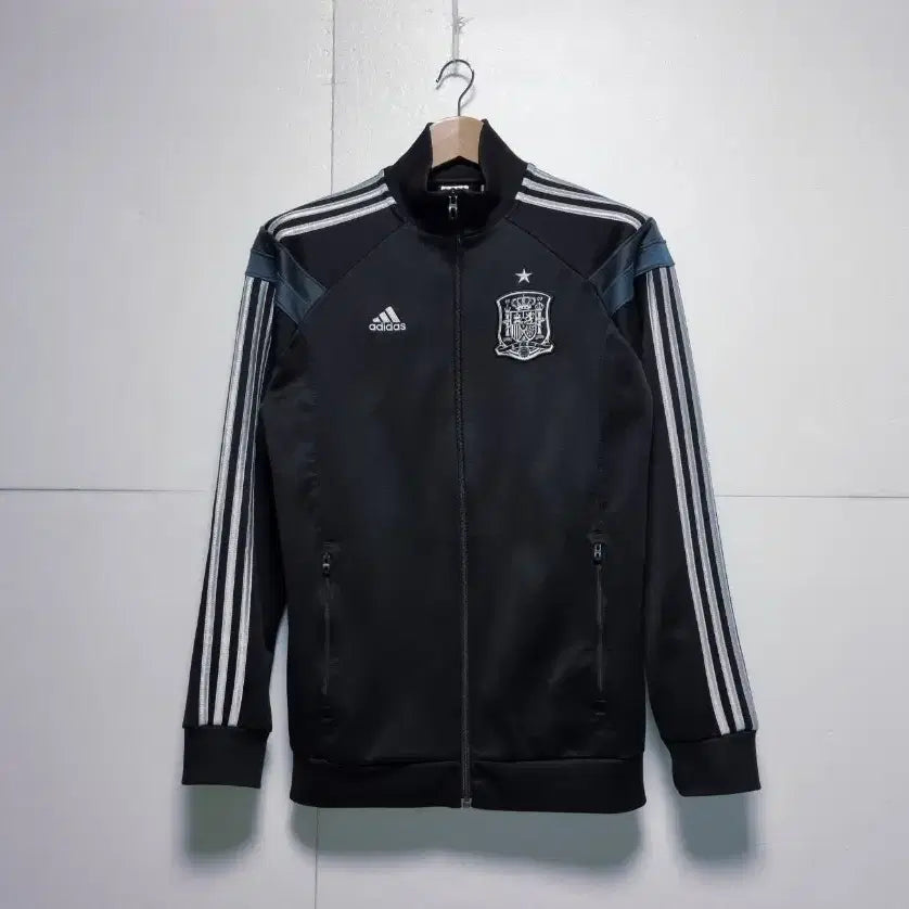 [BUNJANG] Adidas Spain Anthem Track Top Jacket / 남성 레어 아디다스 스페인 앤섬 검정 트랙탑 져지 저지 트레이닝복 축구복