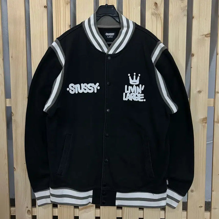 [BUNJANG] (XL) 스투시 블랙 스타디움 자켓 / (XL) 스투시 블랙 스타디움 자켓