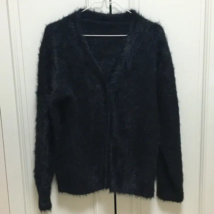 [BUNJANG] Angora Knit Cardigan / 블랙 앙고라 니트 가디건