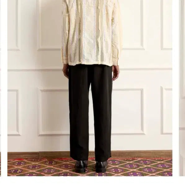 [BUNJANG] Harago Lace Patch Shirt / Harago 하라고 레이스 패치 셔츠