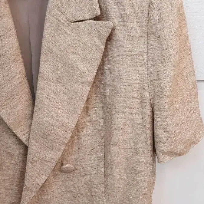 [BUNJANG] Linen 100% Short Sleeve Jacket / 여성 린넨100%  반팔자켓40