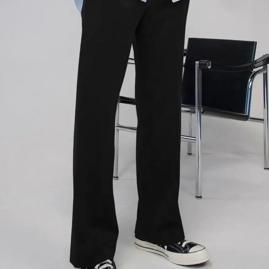 [BUNJANG] Signature Semi Bootcut Slacks Winter Fabric / 세미 부츠컷 슬랙스 겨울원단 새상품
