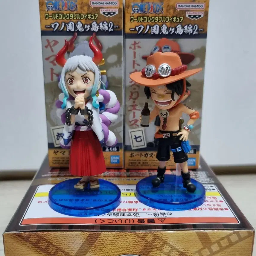 [BUNJANG] One Piece Yamato &amp; Ace World Collectable Figure Bundle Set / 원피스 야마토 &amp; 에이스 월콜 (일괄)