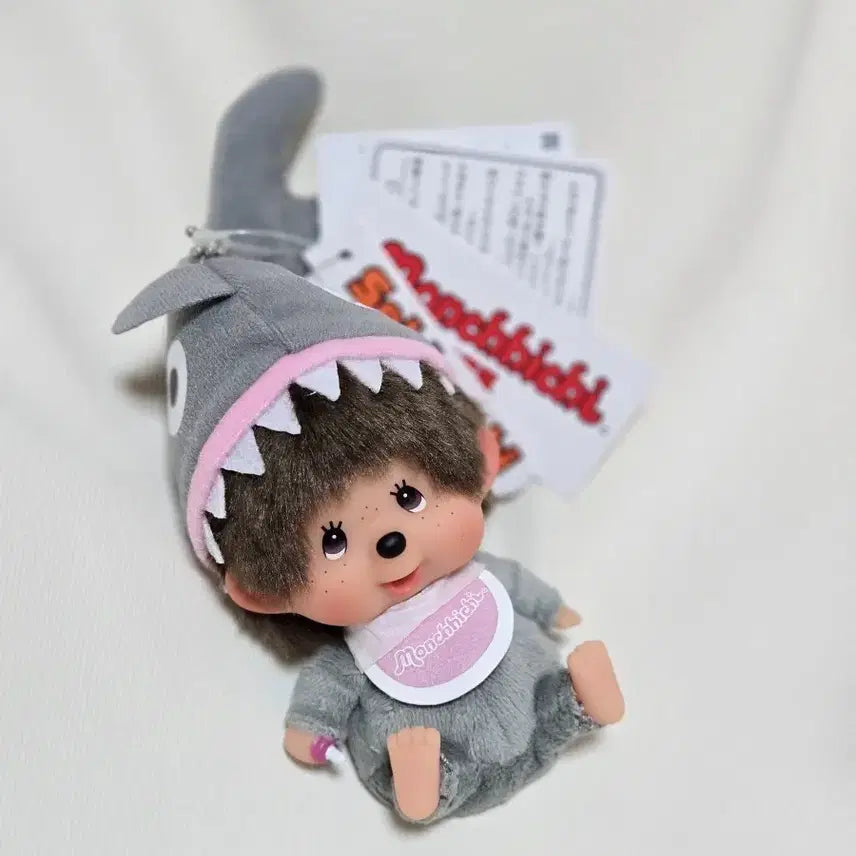 [BUNJANG] Monchhichi Shark Keyring / 몬치치 샤크 키링