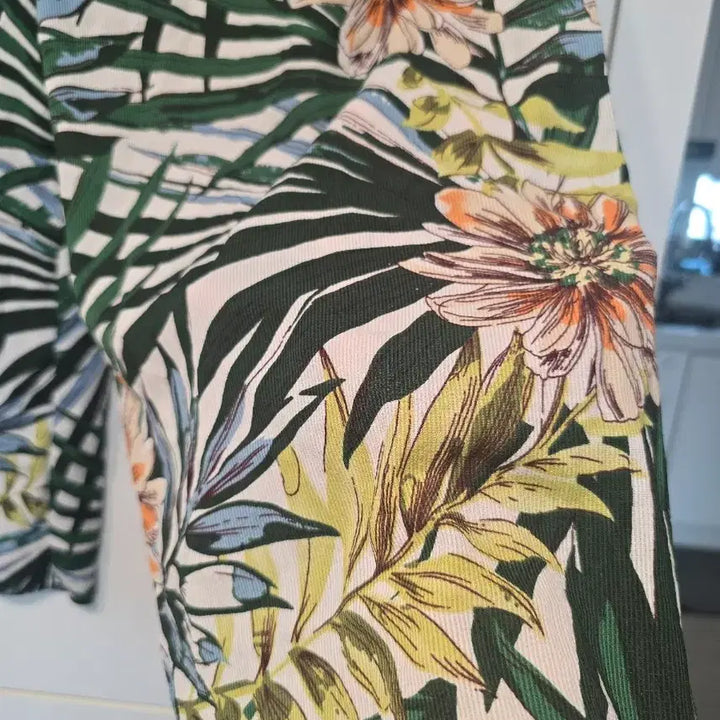 [BUNJANG] Tropical Pattern Wide Pants / 열대패턴와이드팬츠