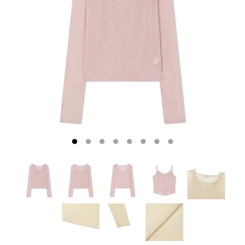 [SOLD OUT] 유제 YUJE  BUTTON CAMI &amp; TOP (Pink)
