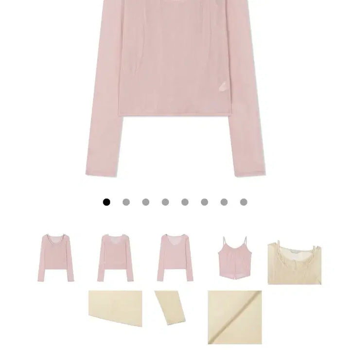 [SOLD OUT] 유제 YUJE  BUTTON CAMI &amp; TOP (Pink)