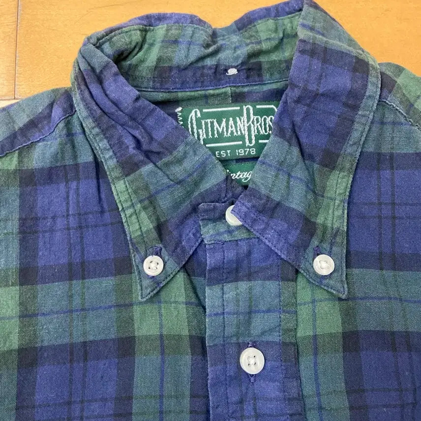 [BUNJANG] Gitman Bros Vintage Plaid Button-Down Shirt / Gitman Bros 체크남방