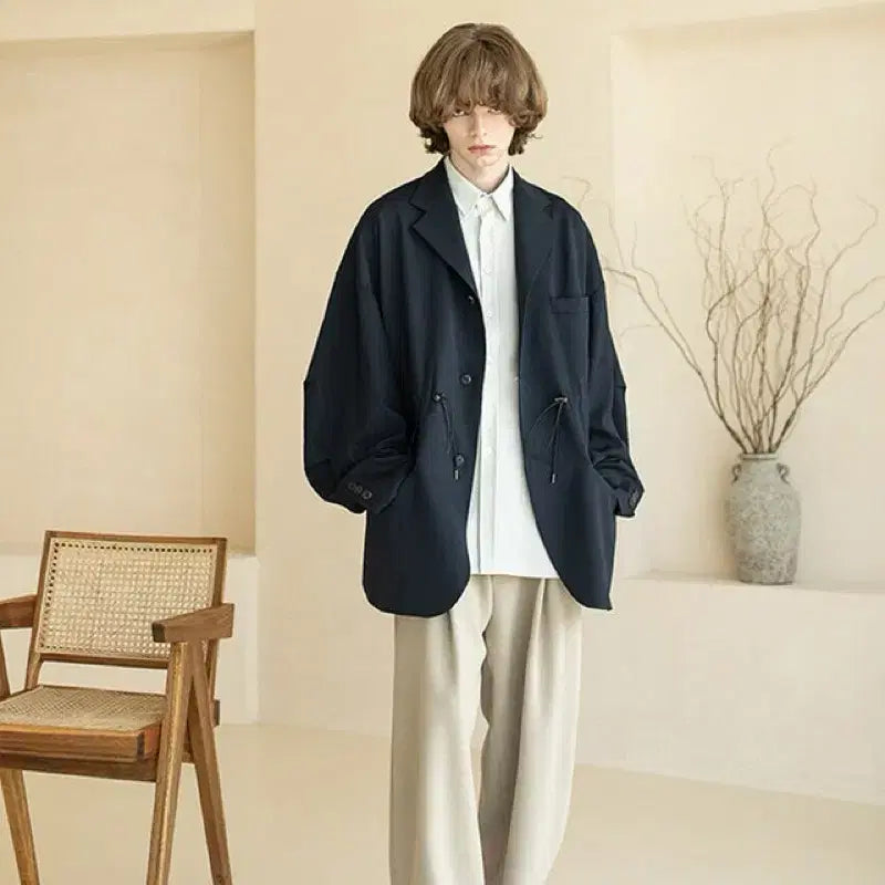 [BUNJANG] Begin 202 Oversized String Blazer Jacket / 비긴 202 오버사이즈 스트링 블레이저 자켓 3