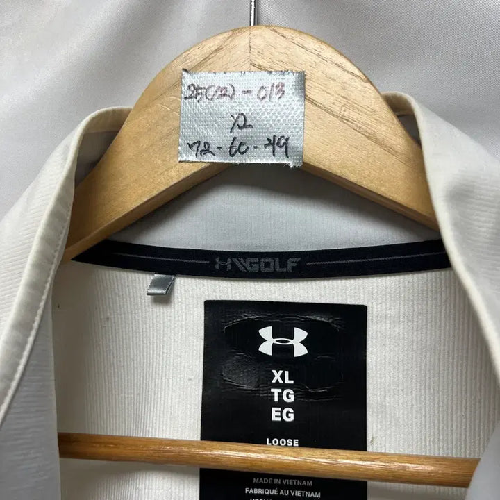 [SOLD OUT] [정품/XL] 언더아머 우븐 스톰핏 화이트 그레이 바람막이