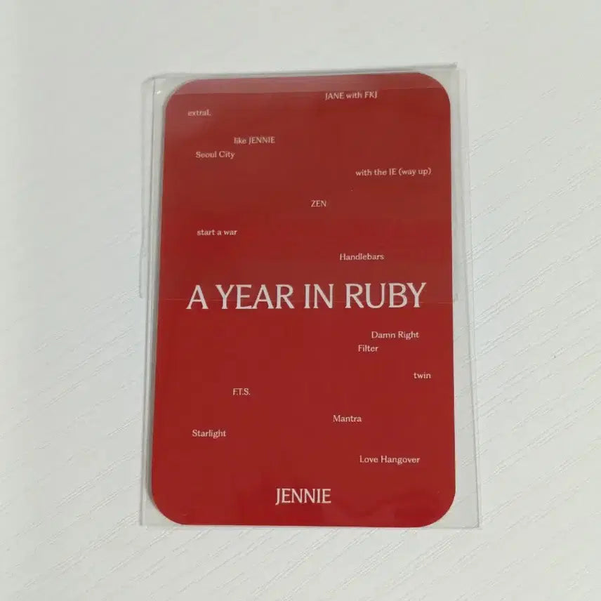 [BUNJANG] Blackpink Jennie Ruby 1st Anniversary Popup Photocard / 블랙핑크 제니 루비 1주년 팝업 포카
