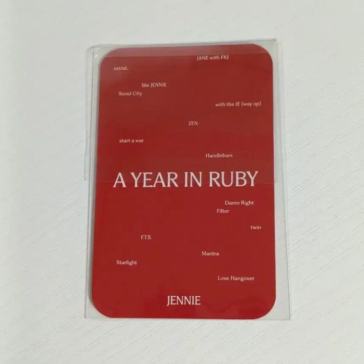 [BUNJANG] Blackpink Jennie Ruby 1st Anniversary Popup Photocard / 블랙핑크 제니 루비 1주년 팝업 포카